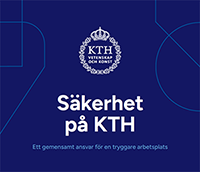 Omslaget av foldern Säkerhet på KTH.