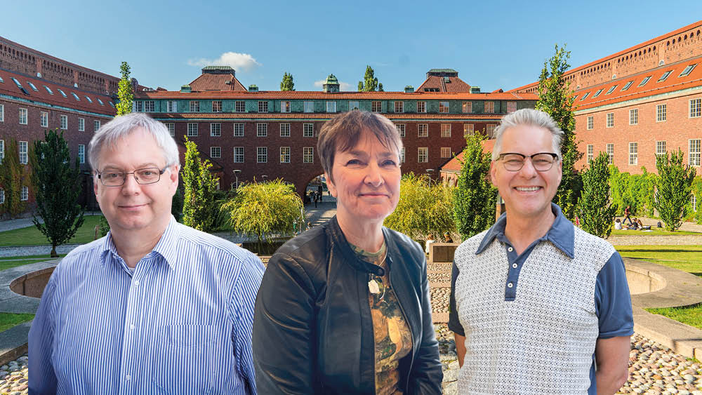 Montage med Ingo Sander, Kristina Höök och Henrik Artman